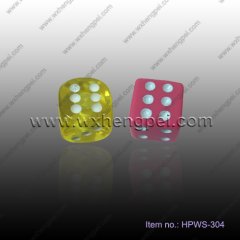 Plastict with metal Dice design tire valve cap (HPWS-304)