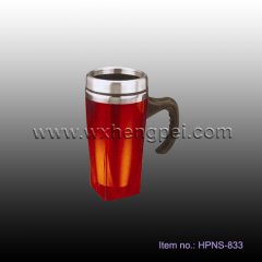 plastic and stainless travel mug (HPNS-833)