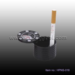 portable round plastic ashtray (HPNS-016)