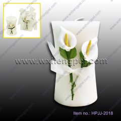 Calla Lily Elegance Vase Shaped Candle (HPJJ-2018)