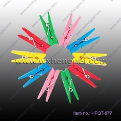 colorful wooden cloth pin/ pine clothes peg/ birch clothpin（