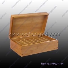 NEW bamboo packaging perfume box with laser engraving（HPJJ-