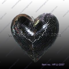 heart mirror ball/ display scene ball/ Christmas decoration b