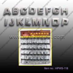  metal car letter sticker(HPWS-118)