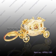 Vivid customized design Hollow Design Zinc Alloy Crystal Key