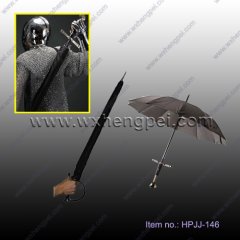 Western knife sword handle personalized black umbrellas(HPJJ-