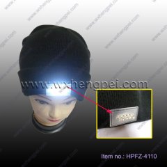 Led knitting cap/ LED winter cap/ sports cap(HPFZ-4110)