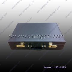 Black leather suitcase with lock(HPJJ-329 )