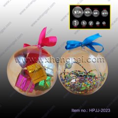 Clear Plastic Christmas Gift Ball Adorn Transparent Plastic C
