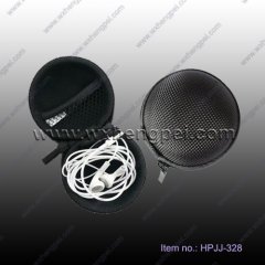 earphone Case Clamshell Style with Zip, designed Inner Pocket