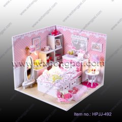3D puzzle honey pine room furniture bedroom model（HPJJ-492）