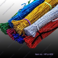 Glitter Pipe Cleaners/ tinsel chenille stems,glitter pipe cle