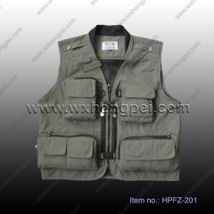Photography Vest/100% Cotton Photography Vests Multi Pocket V
