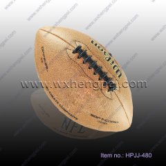 PVC leather machine stitched official size Rugby ball(HPJJ-48