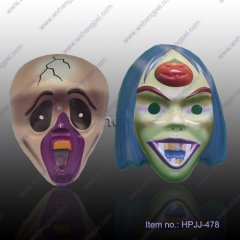 3D PVC embossed Hallowmas mask for carnival plastic monster s