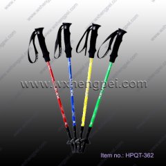 Carbon Nordic Walking Stick Alpenstock Retractable Aluminum A