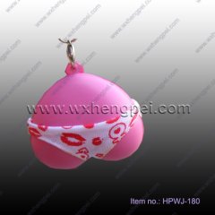 promotional giveaway retail women beauty ass stress toy keych