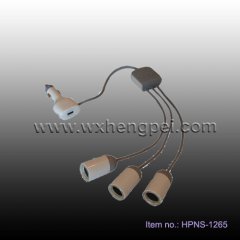 Triple Socket Adapter with Three Power Switch & One USB Port(