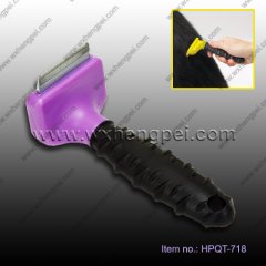 2012 new design pet clear hair comb(HPQT-718)