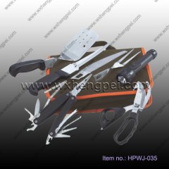 outdoor kitchen tool kit/ 8pcs outdoor camping kits(HPWJ-035)