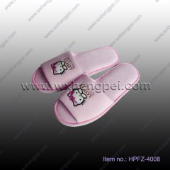 Superior Anti-slip 100% Cotton Terry Towel Hotel Slipper(HPFZ