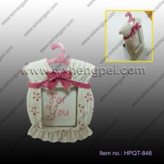 wedding gift Small white pink pied Frame(HPQT-846)