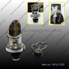Zinc alloy wine stopper pourer advanced zinc alloy wine stopp