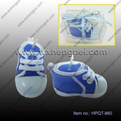 Wedding gift Candles cute little baby shoes shape(HPQT-860)