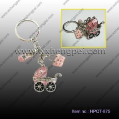 wedding gift Pink baby car key chain / delicate Pendant(HPQT-
